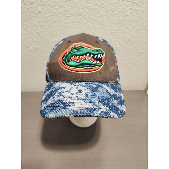 Collegiate Vtg FLORIDA GATORS Adjustable Snapback Hat Cap Digital Style Camo - Picture 2 of 10
